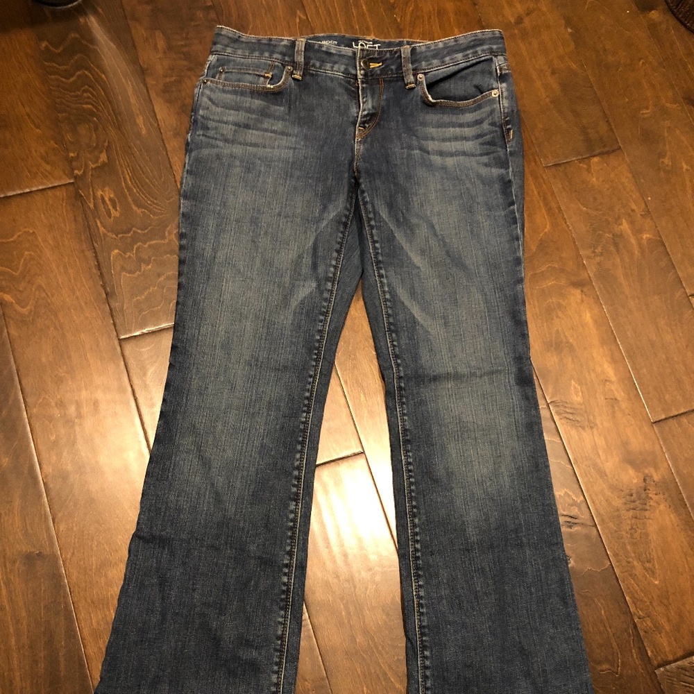 Loft curvy boot leg jeans